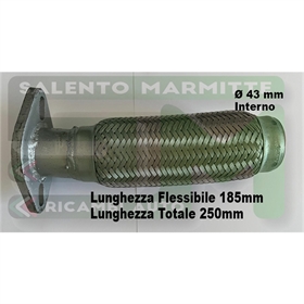 *N*FLESSIBILE CON FLANGIA FIAT PUNTO II PANDA II IDEA LANCIA YPISILON ECC Ø 43 LUNG. FLEX 185mm SALOR695-012SM