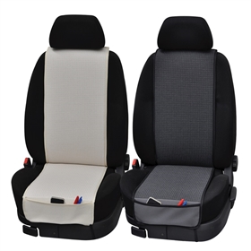 *N*COPPIA FRESCHI COPRISEDILI ANT STRISCIA COTONE COLORE ANTRACITE CAPRI