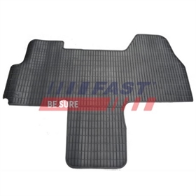 Tappetini Auto Specifici Per Ford Fiesta VI (2011-...) - Set 4 Pezzi In Tessuto, Colore Antracite/Grigio Scuro, Fissaggio Originale, Rinforzo Lato Guida, 650g/m², Prodotto UE